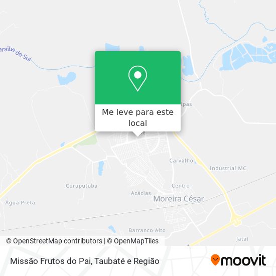 Missão Frutos do Pai mapa