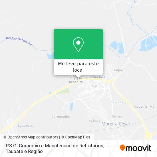 P.S.G. Comercio e Manutencao de Refratarios mapa