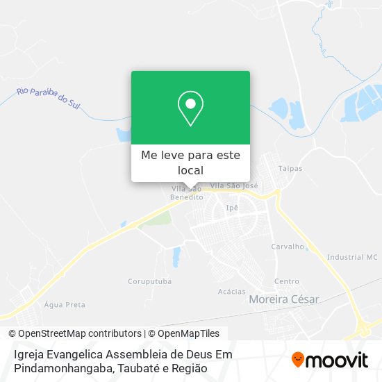Igreja Evangelica Assembleia de Deus Em Pindamonhangaba mapa
