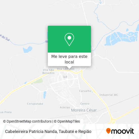 Cabeleireira Patrícia Nanda mapa