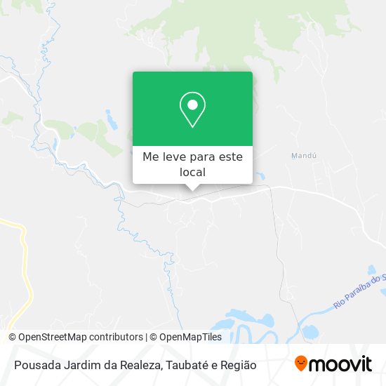 Pousada Jardim da Realeza mapa