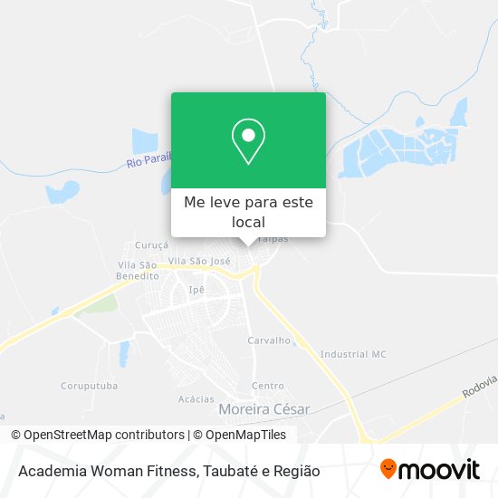 Academia Woman Fitness mapa