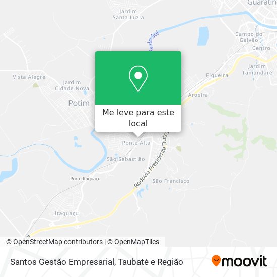 Santos Gestão Empresarial mapa