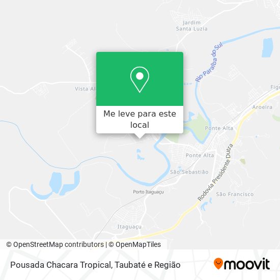 Pousada Chacara Tropical mapa