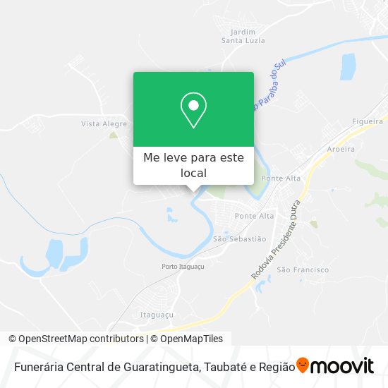 Funerária Central de Guaratingueta mapa