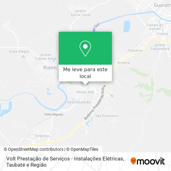 Volt Prestação de Serviços - Instalações Elétricas mapa