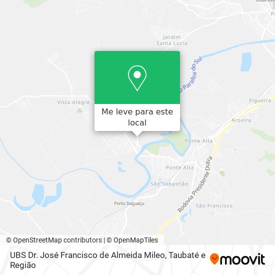 UBS Dr. José Francisco de Almeida Mileo mapa