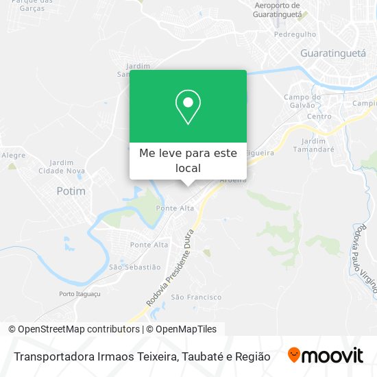 Transportadora Irmaos Teixeira mapa