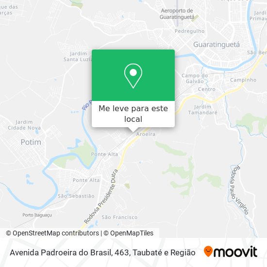 Avenida Padroeira do Brasil, 463 mapa
