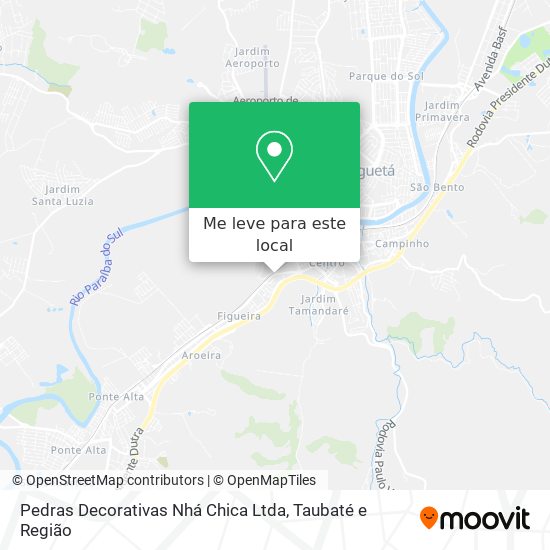 Pedras Decorativas Nhá Chica Ltda mapa