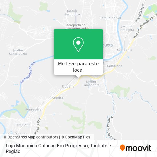 Loja Maconica Colunas Em Progresso mapa