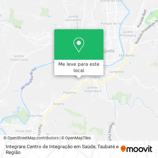 Integrare Centro de Integração em Saúde mapa