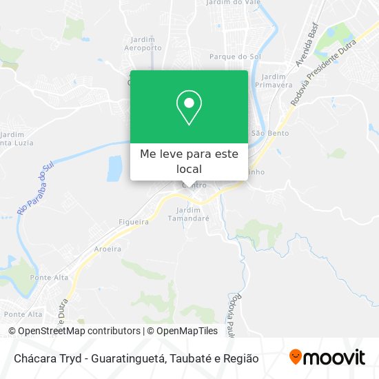 Chácara Tryd - Guaratinguetá mapa