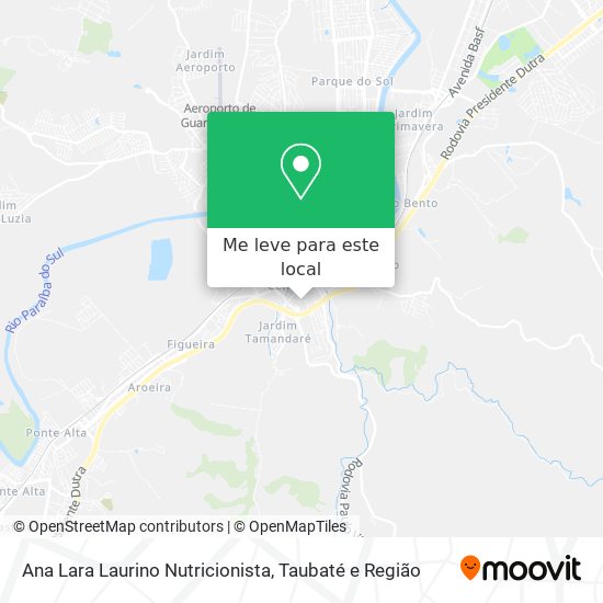 Ana Lara Laurino Nutricionista mapa