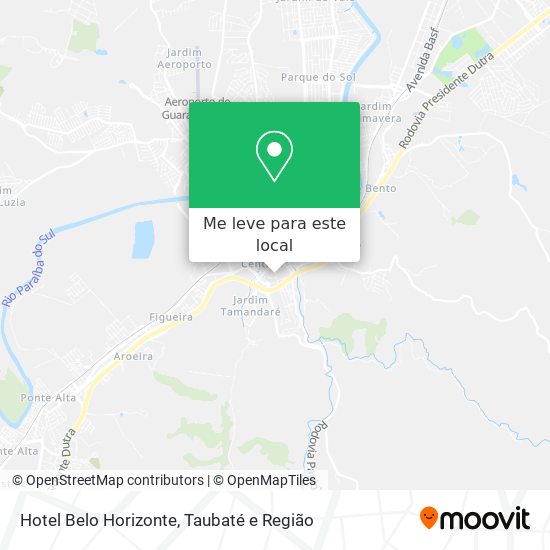 Hotel Belo Horizonte mapa