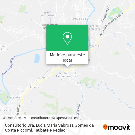 Consultório Dra. Lúcia Maria Sabrosa Gomes da Costa Riccomi mapa