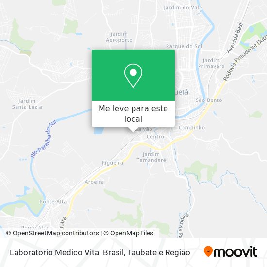 Laboratório Médico Vital Brasil mapa