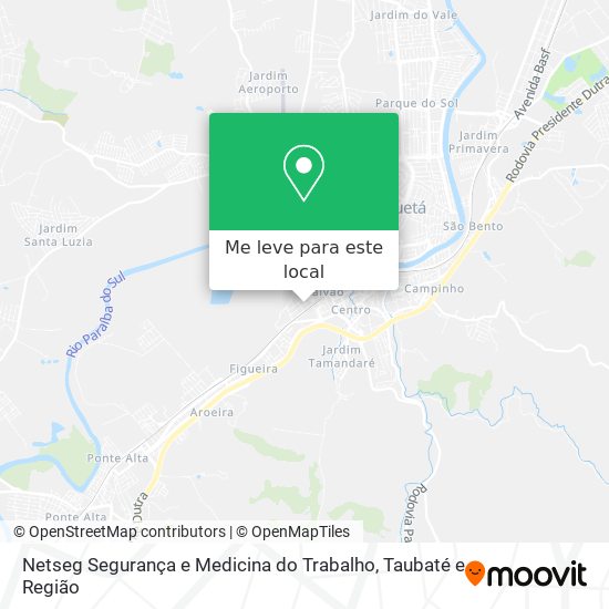 Netseg Segurança e Medicina do Trabalho mapa