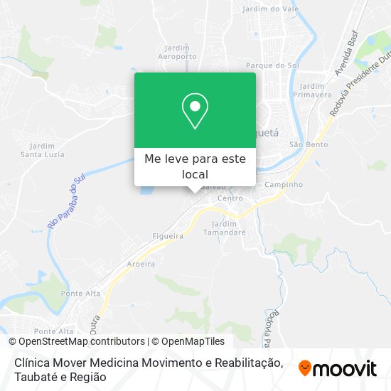 Clínica Mover Medicina Movimento e Reabilitação mapa