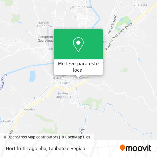 Hortifruti Lagoinha mapa