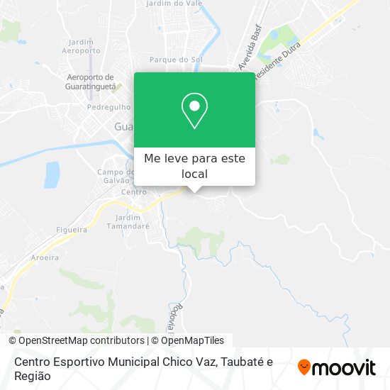 Centro Esportivo Municipal Chico Vaz mapa