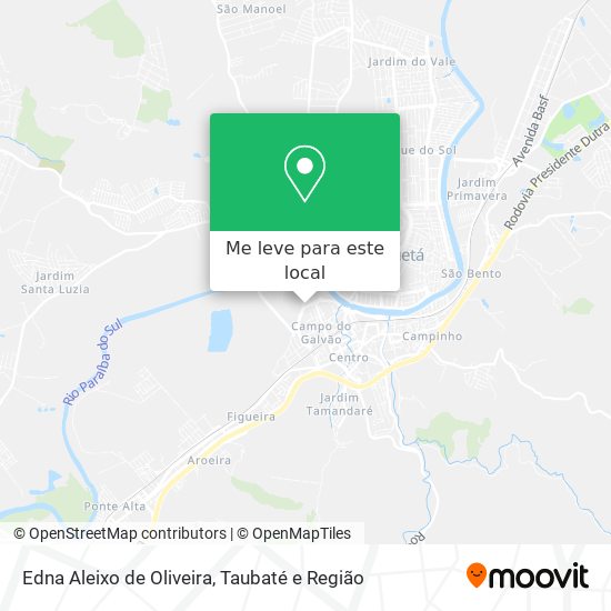Edna Aleixo de Oliveira mapa