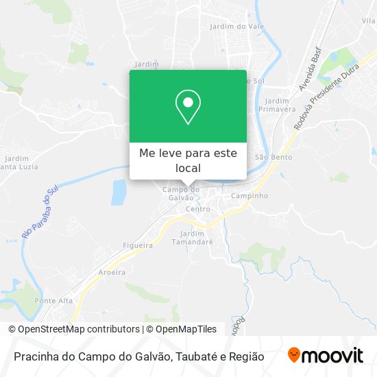 Pracinha do Campo do Galvão mapa
