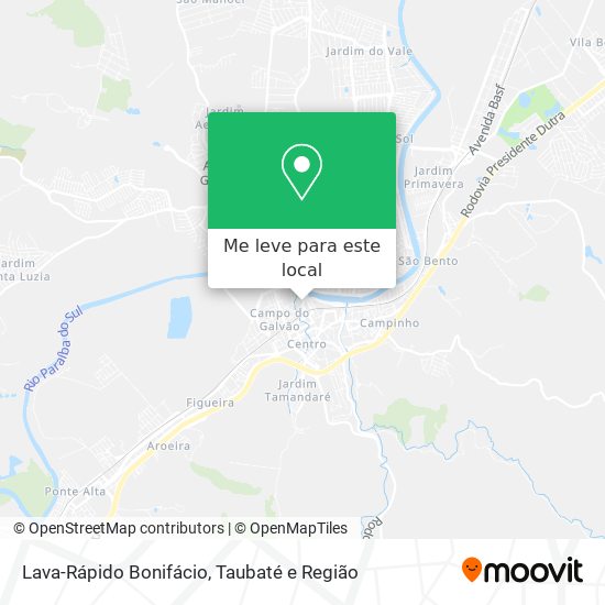Lava-Rápido Bonifácio mapa