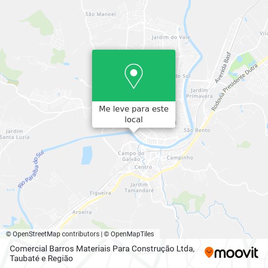 Comercial Barros Materiais Para Construção Ltda mapa