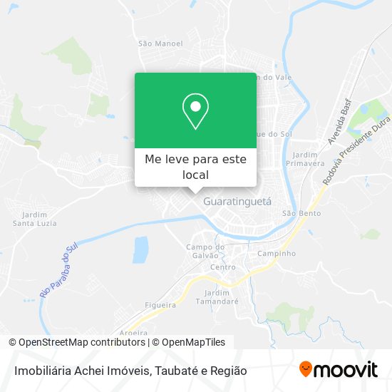 Imobiliária Achei Imóveis mapa