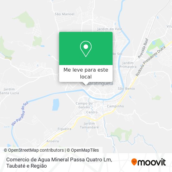 Comercio de Agua Mineral Passa Quatro Lm mapa