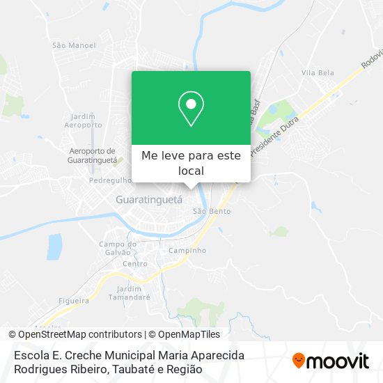 Escola E. Creche Municipal Maria Aparecida Rodrigues Ribeiro mapa