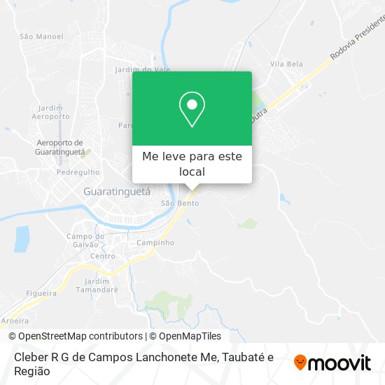 Cleber R G de Campos Lanchonete Me mapa