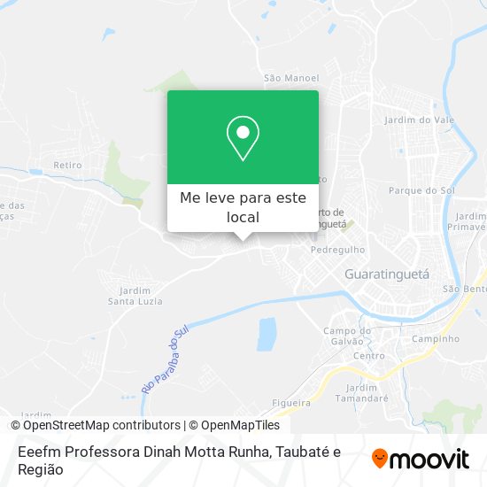 Eeefm Professora Dinah Motta Runha mapa