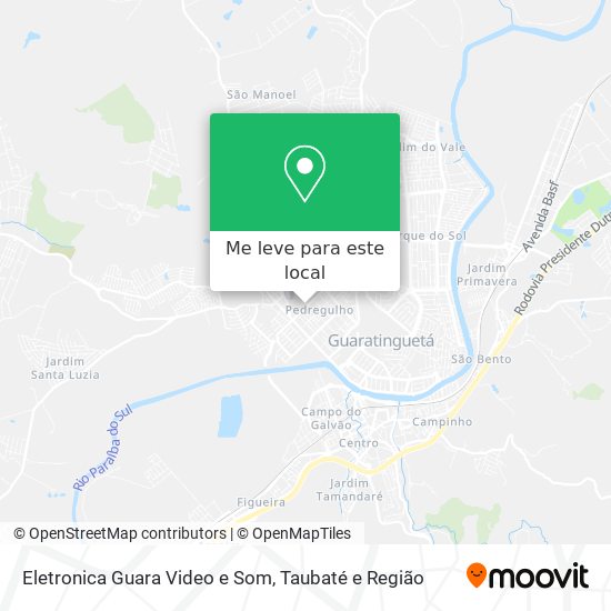 Eletronica Guara Video e Som mapa