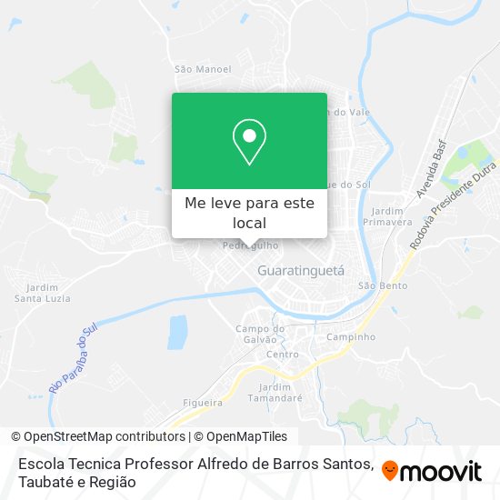 Escola Tecnica Professor Alfredo de Barros Santos mapa