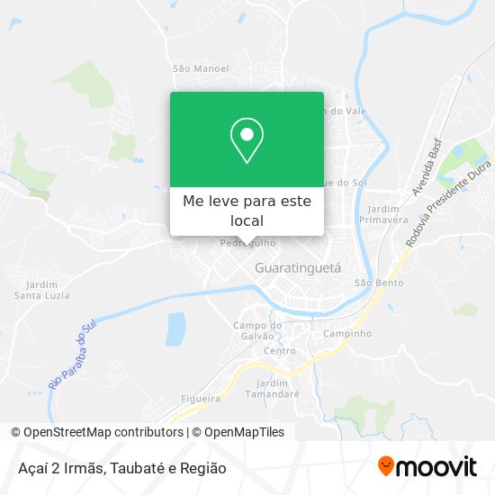 Açaí 2 Irmãs mapa
