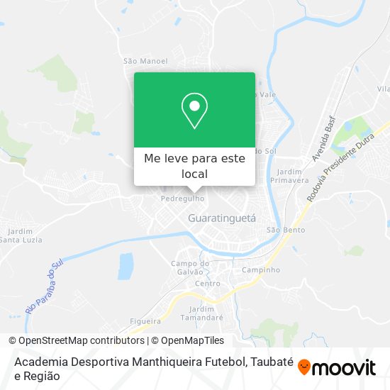 Academia Desportiva Manthiqueira Futebol mapa