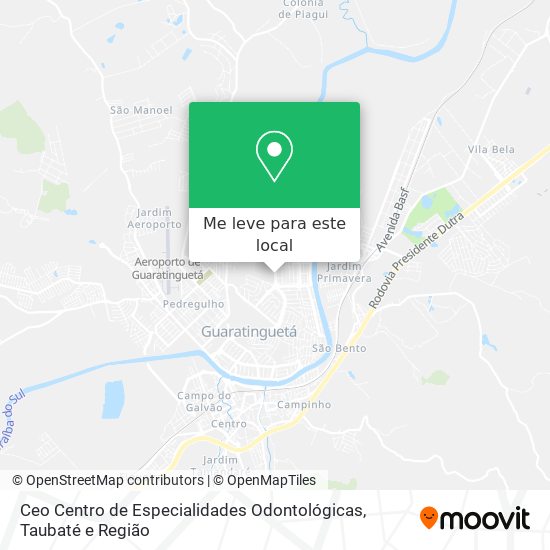 Ceo Centro de Especialidades Odontológicas mapa