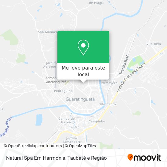Natural Spa Em Harmonia mapa