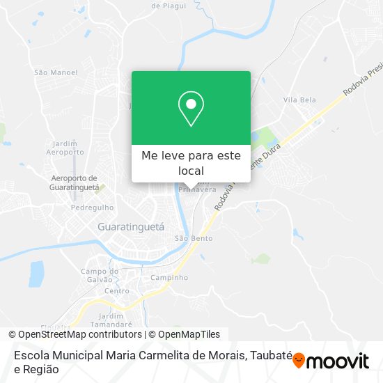 Escola Municipal Maria Carmelita de Morais mapa