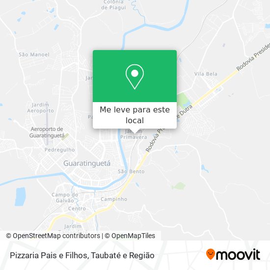 Pizzaria Pais e Filhos mapa