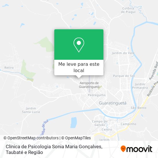 Clínica de Psicologia Sonia Maria Gonçalves mapa