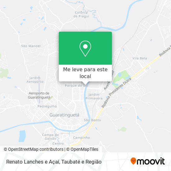 Renato Lanches e Açaí mapa