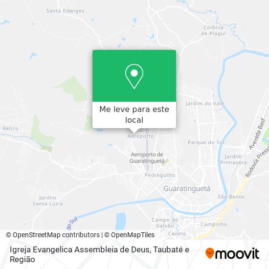 Igreja Evangelica Assembleia de Deus mapa