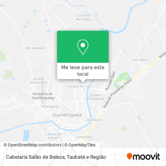 Cabelaria Salão de Beleza mapa