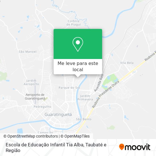 Escola de Educação Infantil Tia Alba mapa