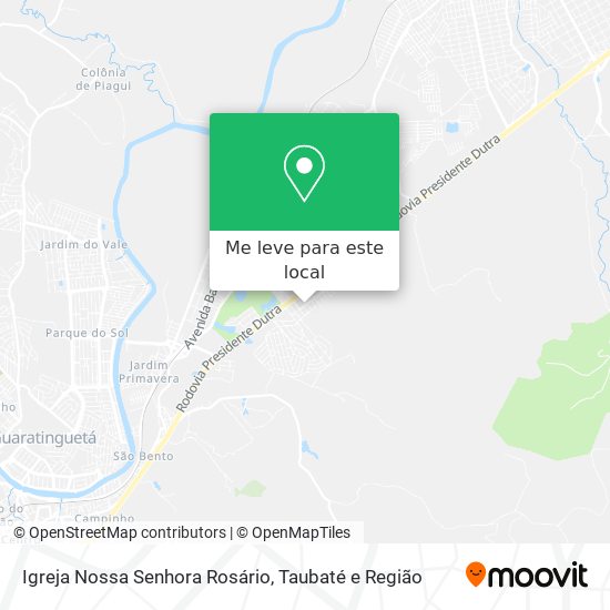 Igreja Nossa Senhora Rosário mapa