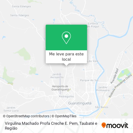 Virgulina Machado Profa Creche E. Pem mapa