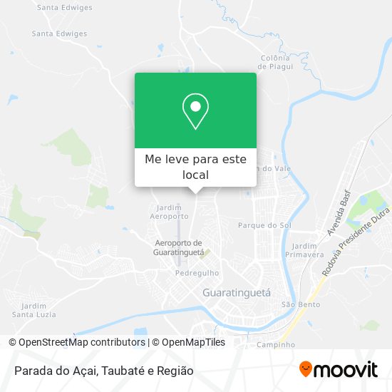 Parada do Açai mapa